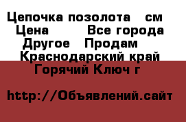 Цепочка позолота 50см › Цена ­ 50 - Все города Другое » Продам   . Краснодарский край,Горячий Ключ г.